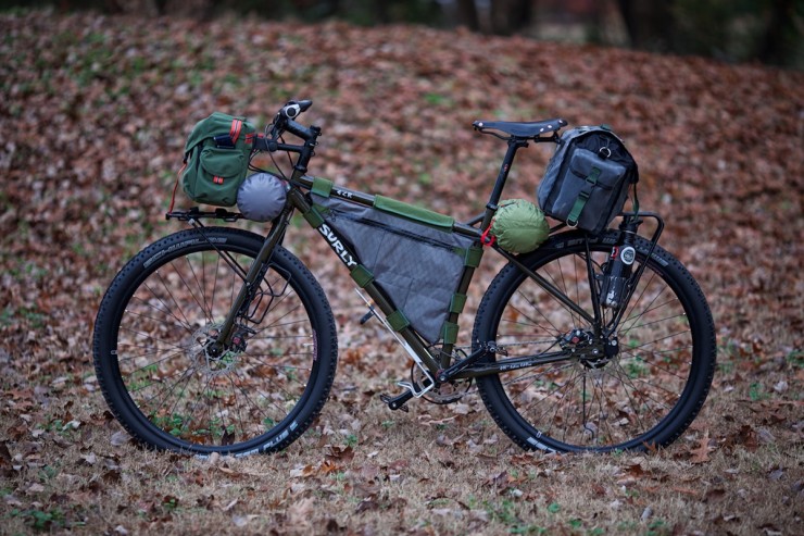 Surly ECR - Bikepacking, Tubus racks, framebag