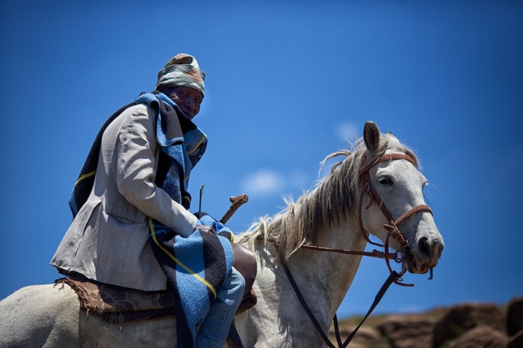 Bike Touring Lesotho - Pony