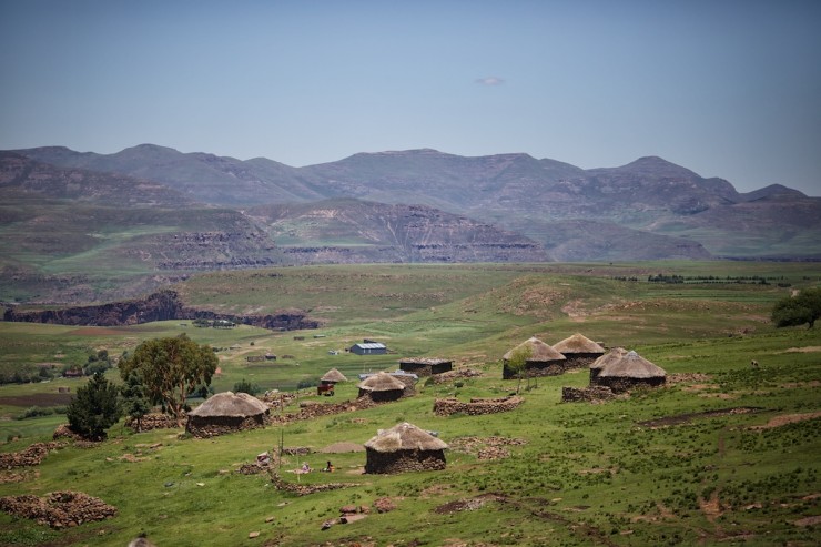 Bike Touring Lesotho - Village
