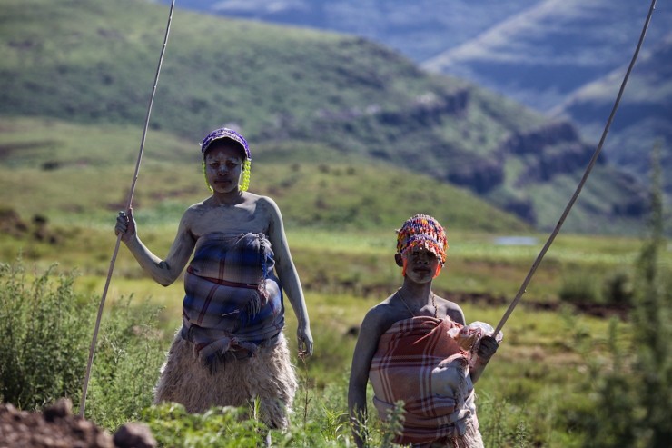 Bicycle Touring Lesotho - Ceremony Women