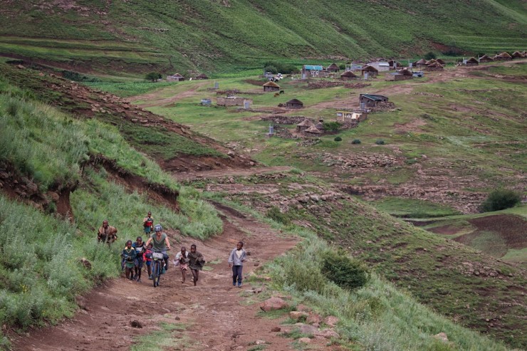 Bicycle Touring Lesotho - Basotho Children