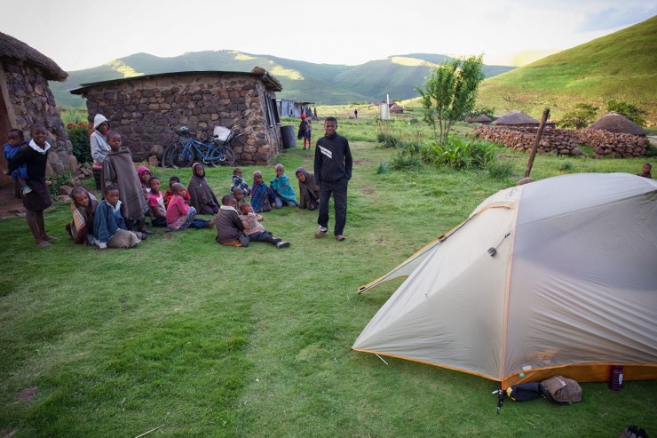 Bicycle Touring Lesotho - Village Camping