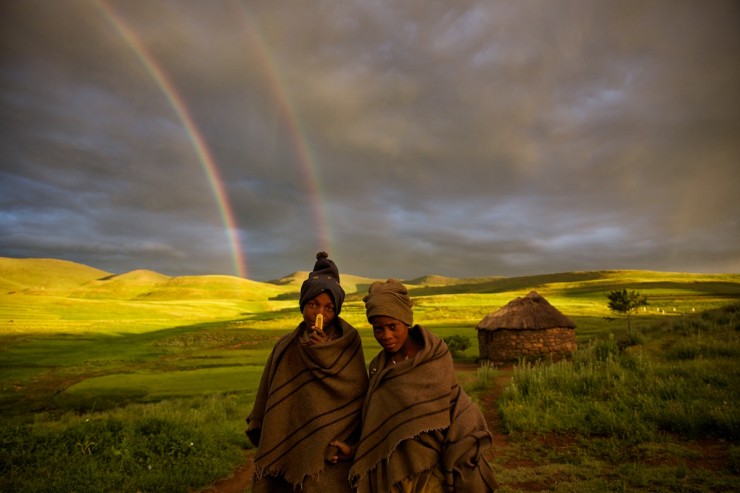 Bicycle Touring Lesotho - Village Camping