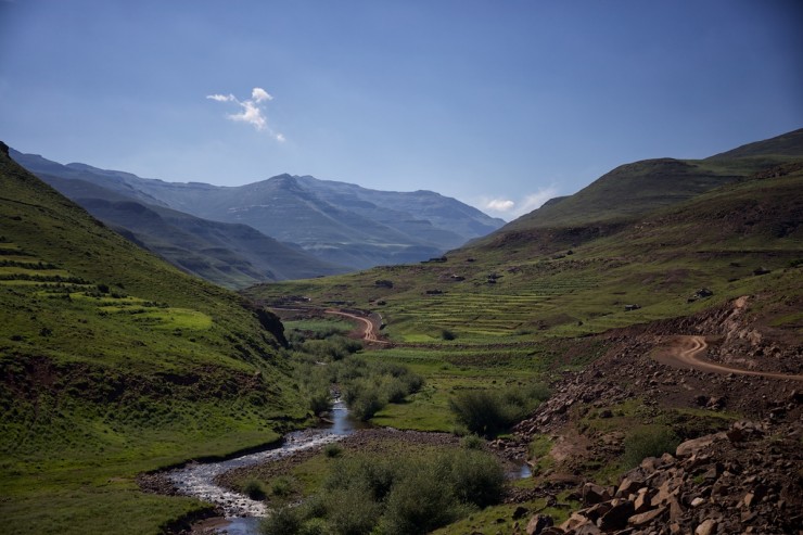Bicycle Touring Lesotho - Sani Pass road