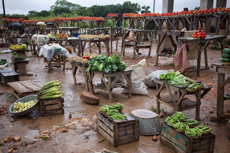 Zambia vegetable market