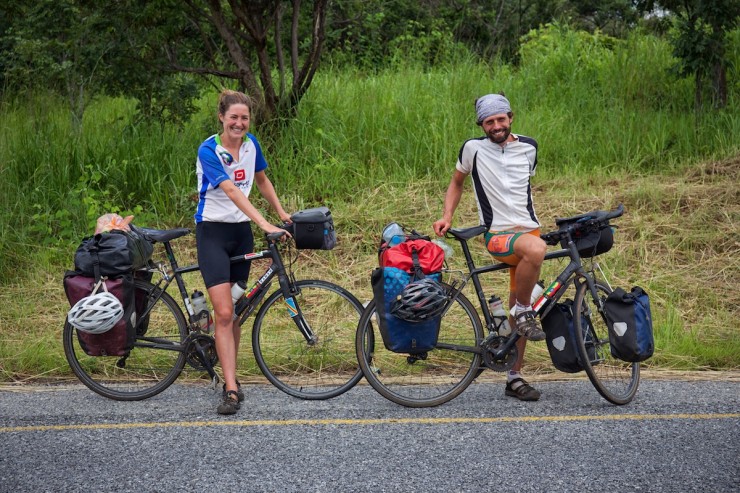 Bike Touring Zambia - Bicycle tourists