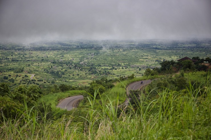 Malawi rift escarpment road