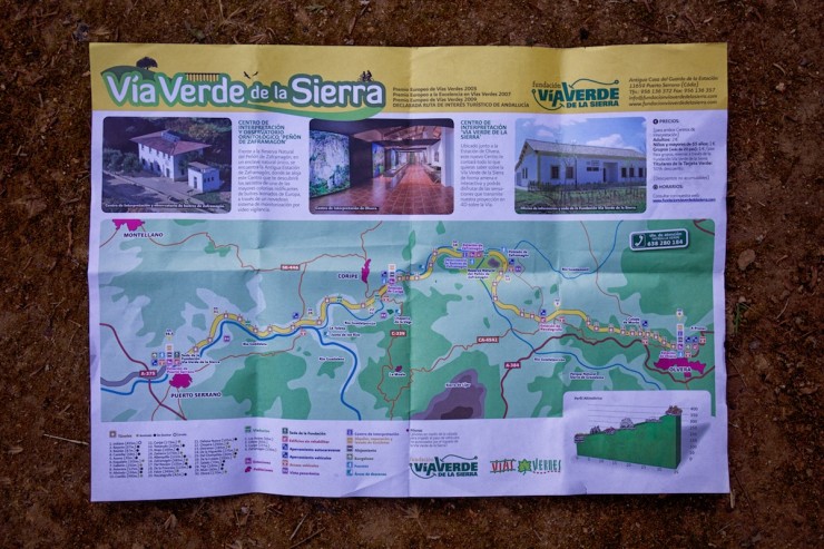 Map, Via Verde de la Sierra