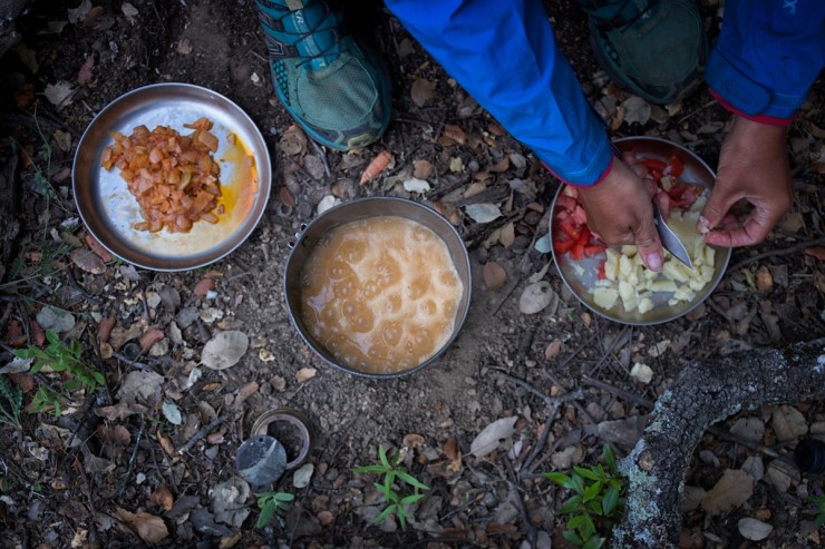 Bike Touring Cooking