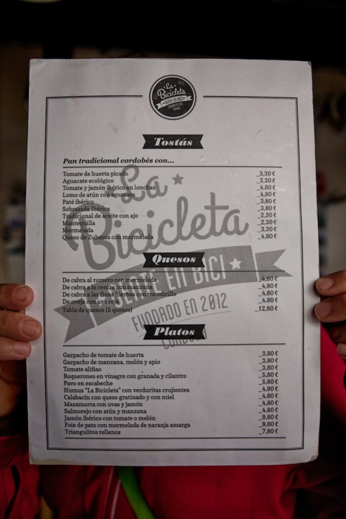 Post-ride Beer: La Bicicleta, Cordoba, Spain