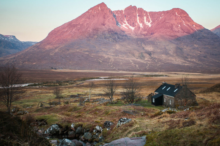 Bikepacking to a bothy in Scotland.