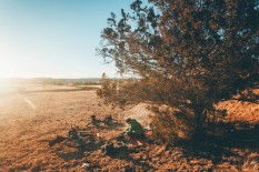 Bikepacking Lincoln National Forest, New Mexico.