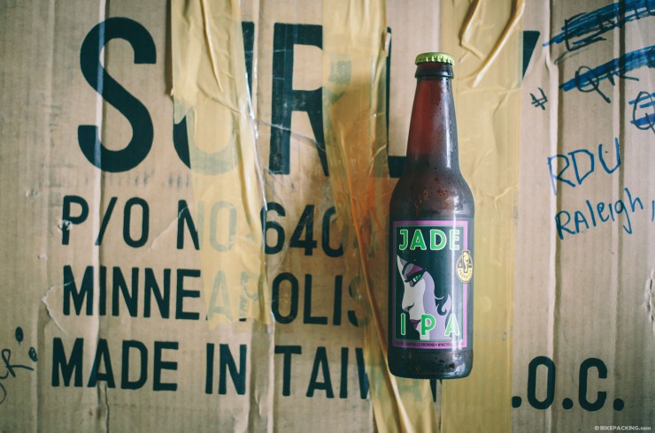 Post-ride Beer, Jade IPA