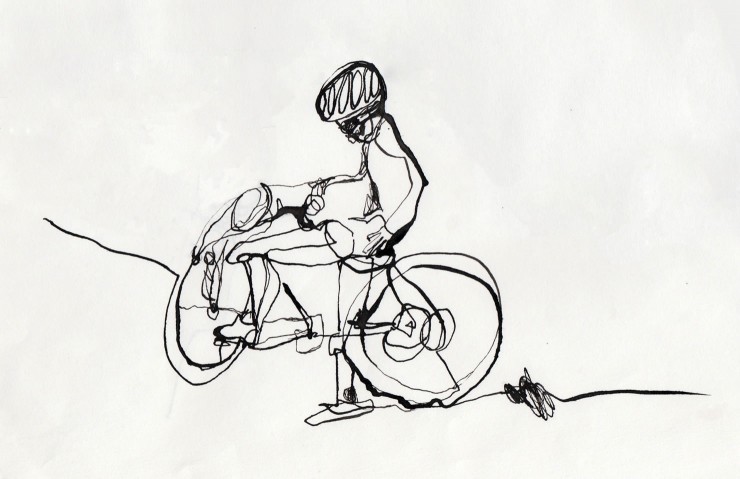Alex Borgen, Bikepacking Drawing