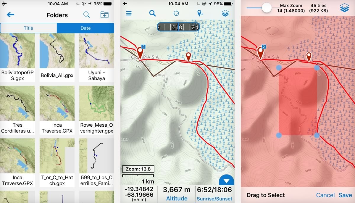 Gaia GPS App Navigation, Bikepacking
