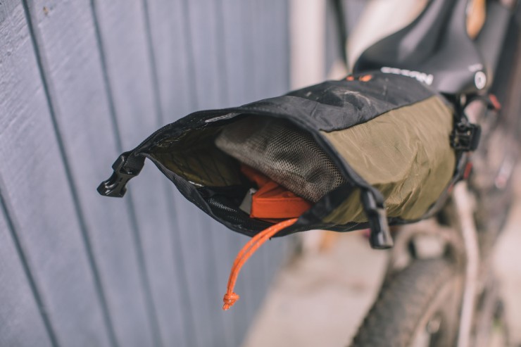 Bedrock Black Dragon Dropper Seat Bag Review, bikepacking dropper seat post