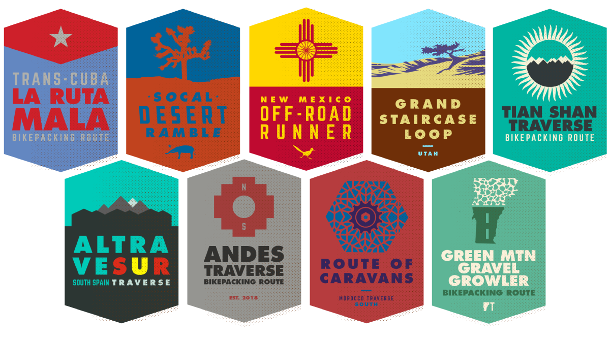 bikepacking route logos