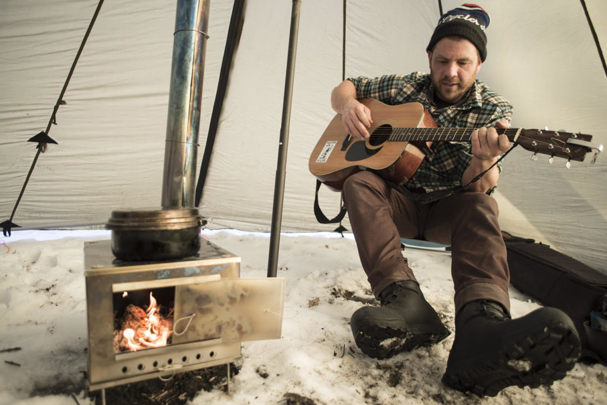 Ben Weaver guitar tent