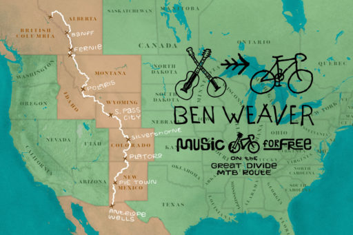 Ben Weaver, Music for Free on the Great Divide Mountain Bike Route