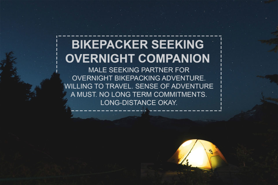 Bikepacker Seeking Overnight Companion