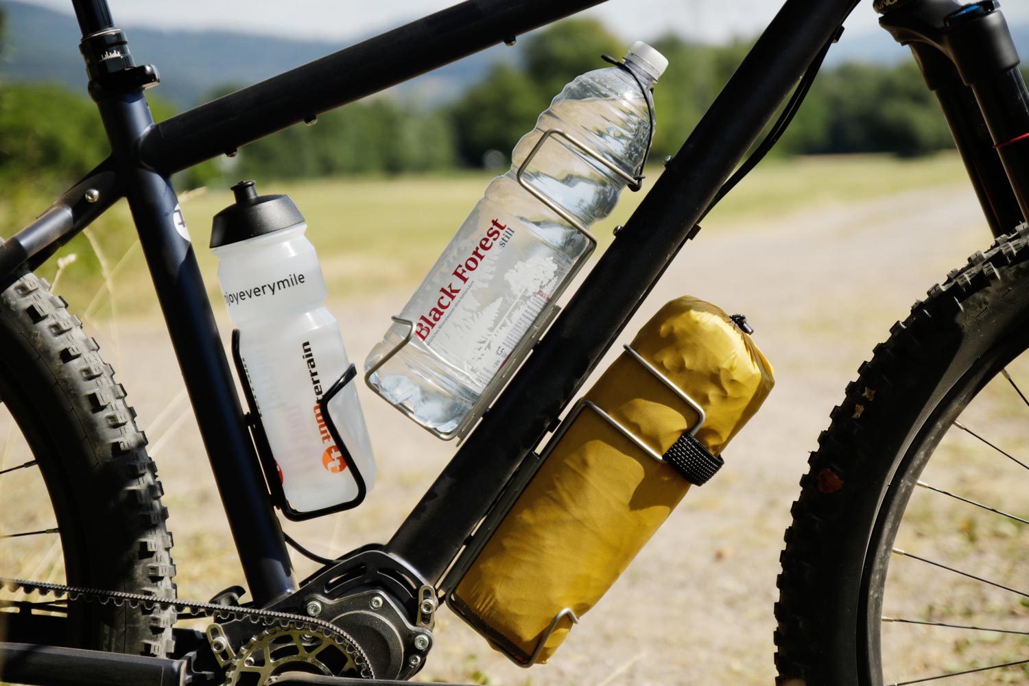 Titanium Bicycle Bike Road MTB Bike Drink Water Bottle Beverage Cage Rack Holder 