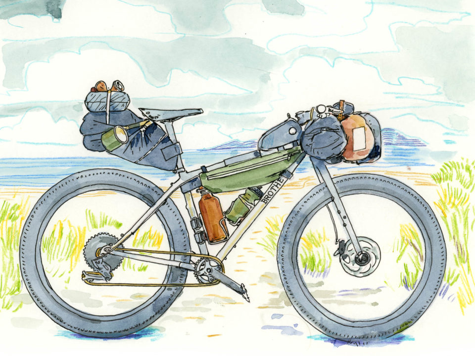 Chris McNally, Illustration, Watercolor, Rider's Lens