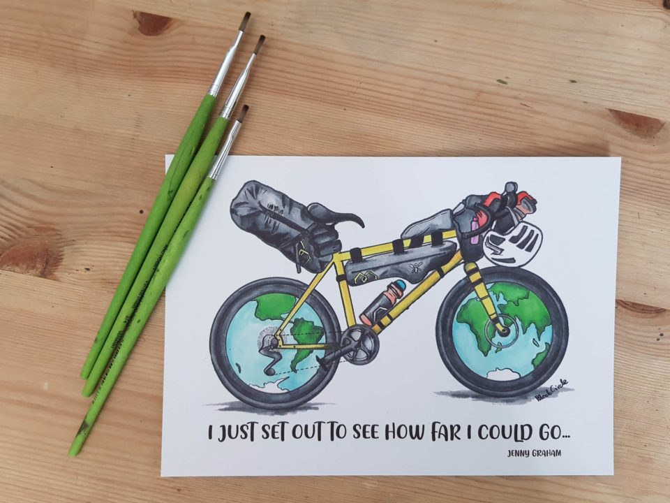 Gosia Black Bike Illustrations, Jenny Graham