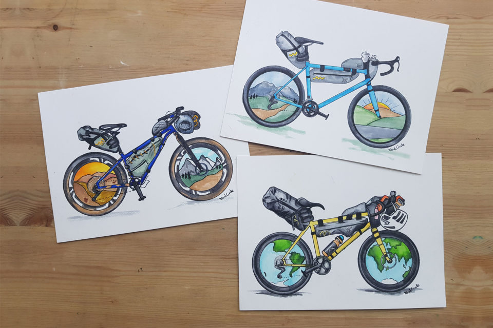 Gosia Black’s Bikepacking Rig Watercolors