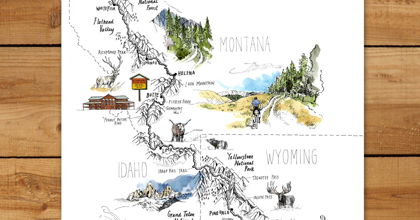 Tour Divide Map With Every Copy Of The Bikepacking Journal 03 5021