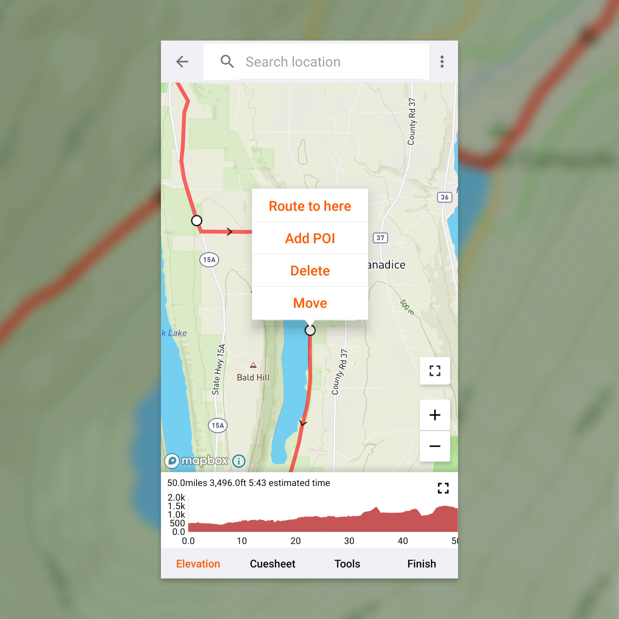 Ride with GPS Bike Route for iOS Android - BIKEPACKING.com