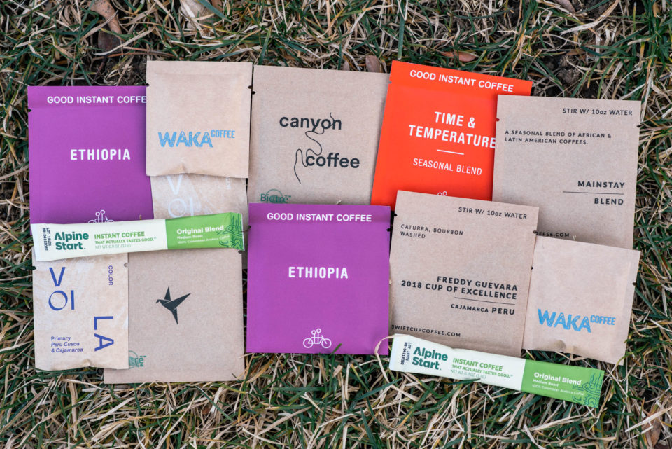 Instant Coffee, Tandem Coffee, Swift Cup, Canyon Coffee, Alpine Start, Waka Coffee, Voila Coffee