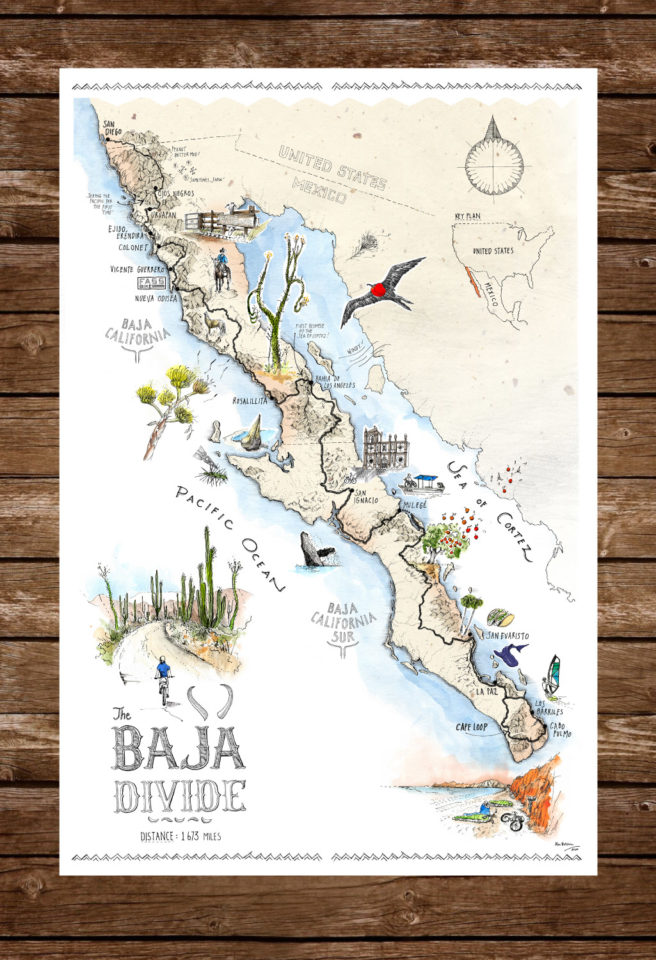 Alex Hotchin, Baja Divide, Map