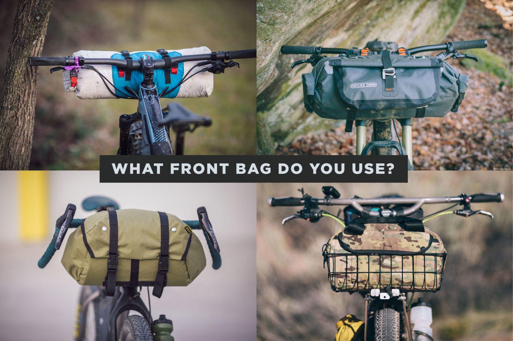 Cycling Bags Bicycle Bike Handlebar Bag Front Frame Tube Waterproof Front Basket 