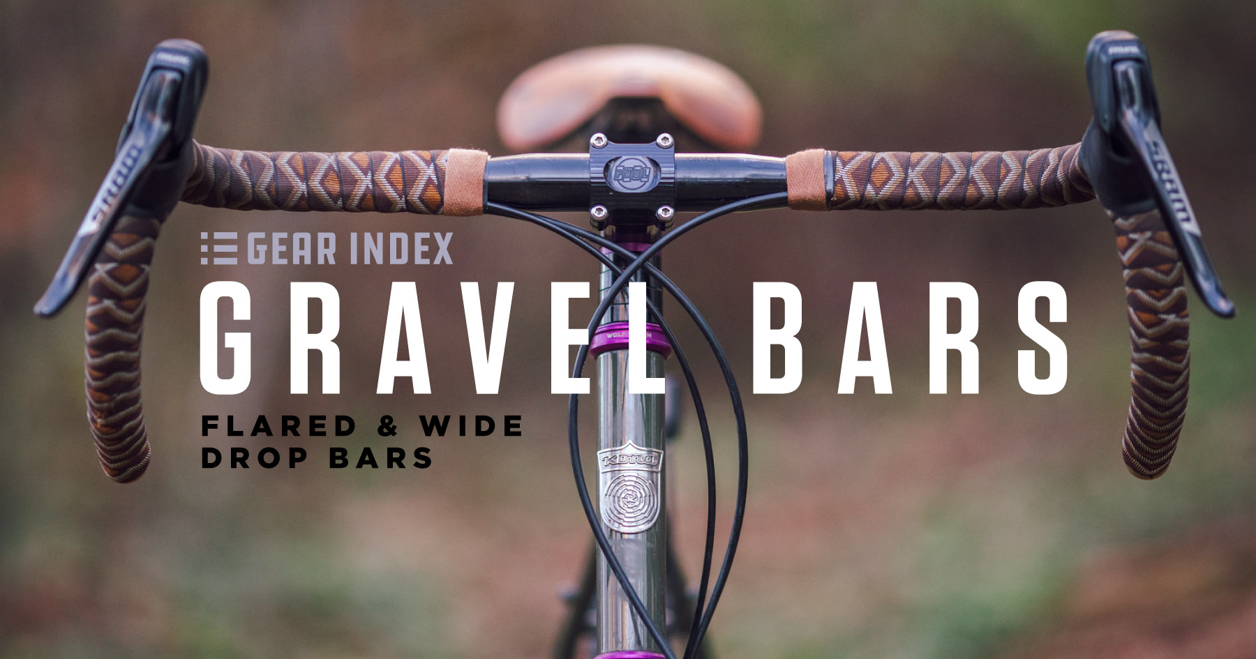 Gravel Road Cyclo-cross flared handlebars bar 44cm 50cm 31.8mm 125mm drop NEW 