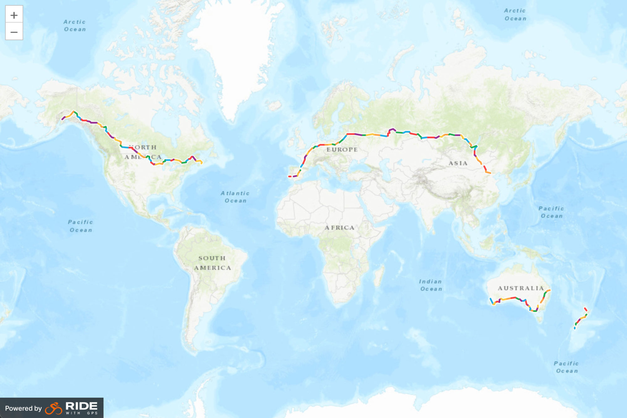 Jenny Graham's Around The World Cycling Route