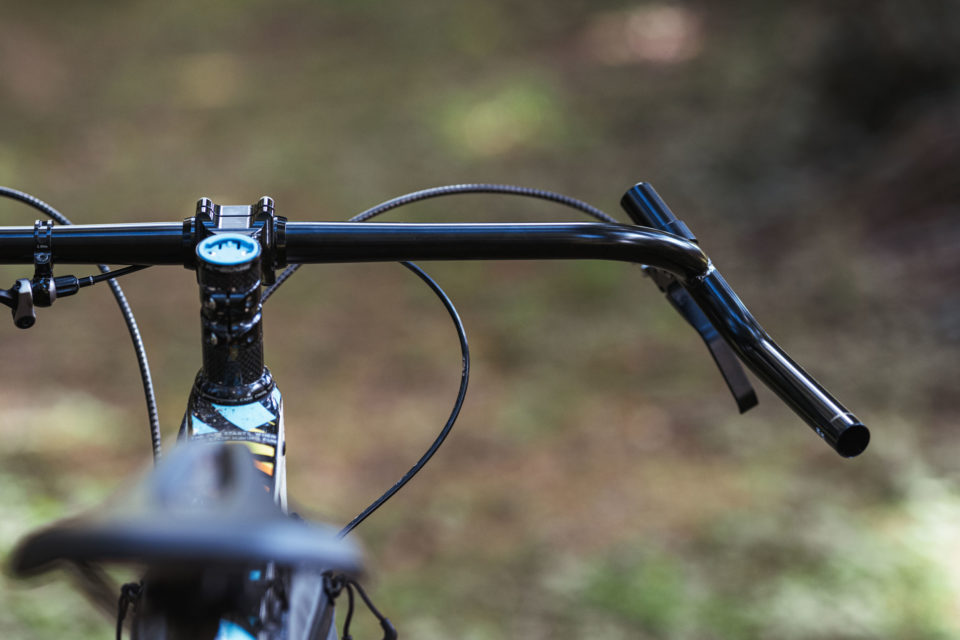 Silver Origin-8 COMPE LITE BAR ENDS Handlebar Extensions L Bend MTB Hybrid Bike 