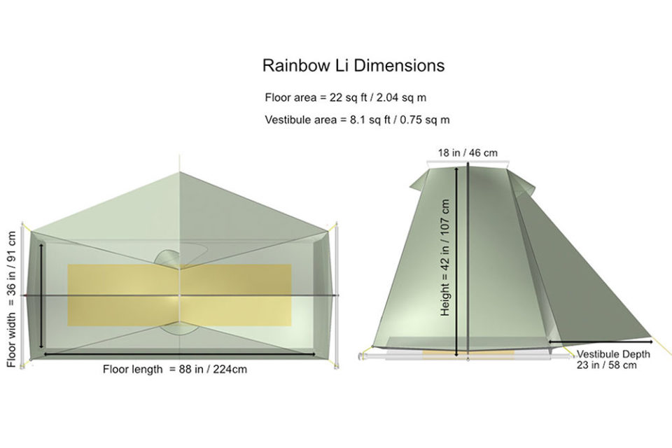 The New Tarptent Rainbow Li is Mega Light
