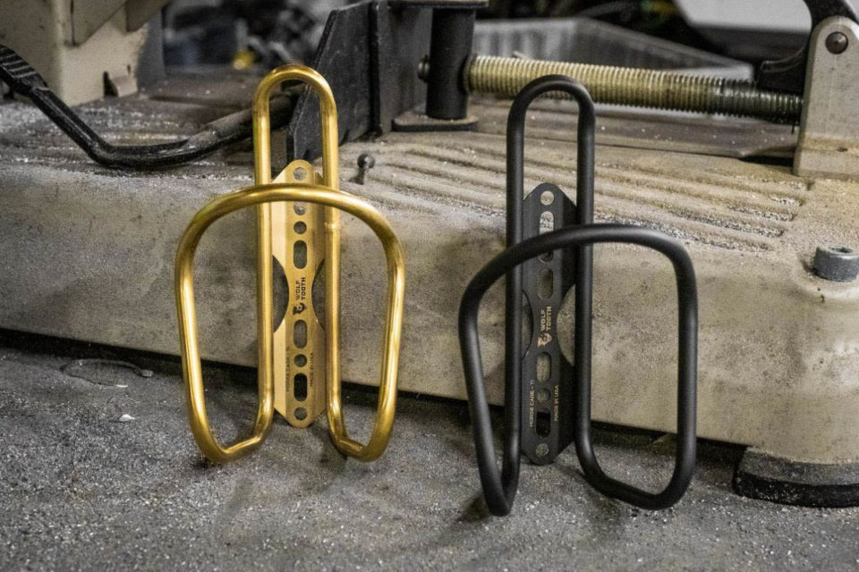 New Black & Gold Morse Cages Ti from Wolf Tooth Components