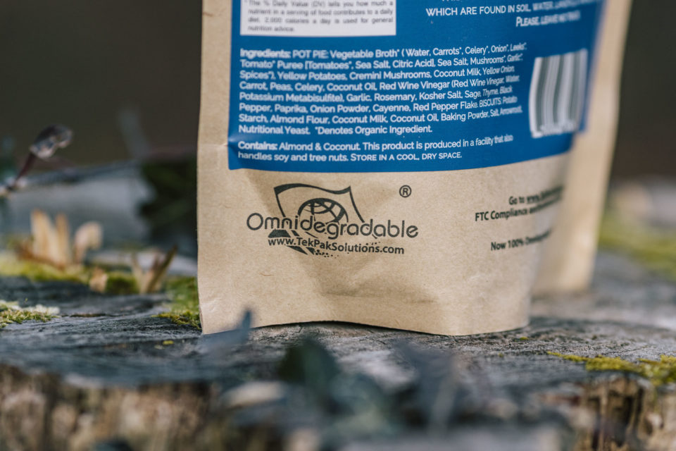 Compostable packaging Label