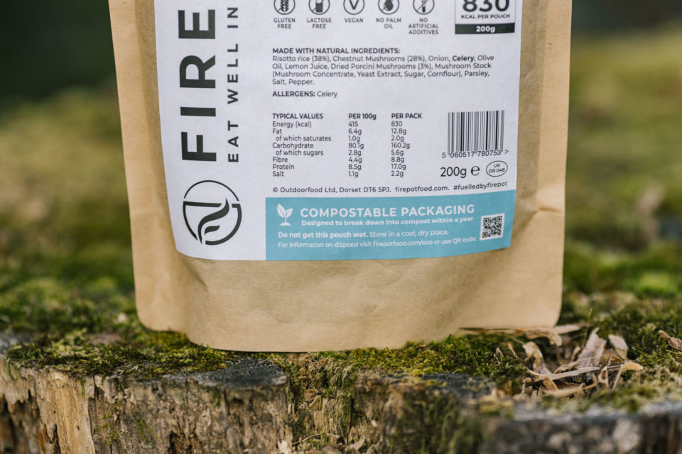 Firepot, Camping Meals in Compostable Packaging