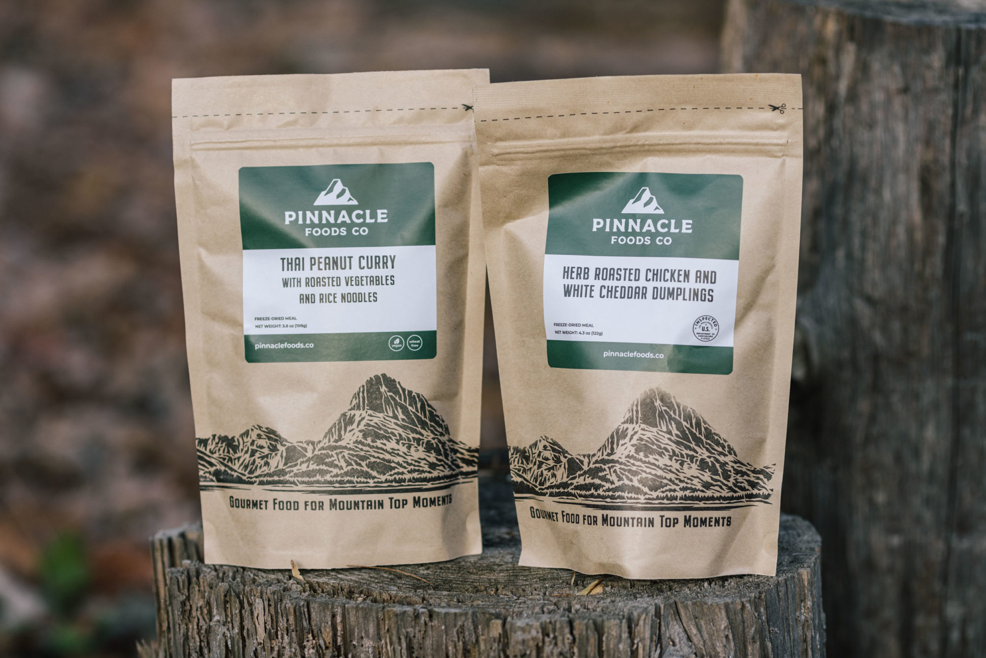 Pinacle Foods , Camping Meals in Compostable Packaging, Biodegradable