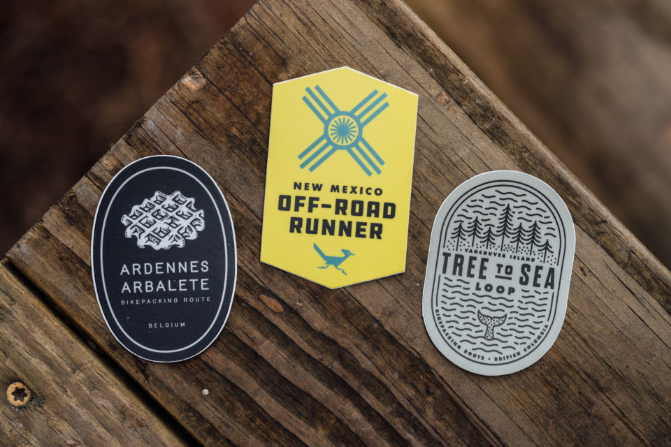 Bikepacking Route Badge Stickers