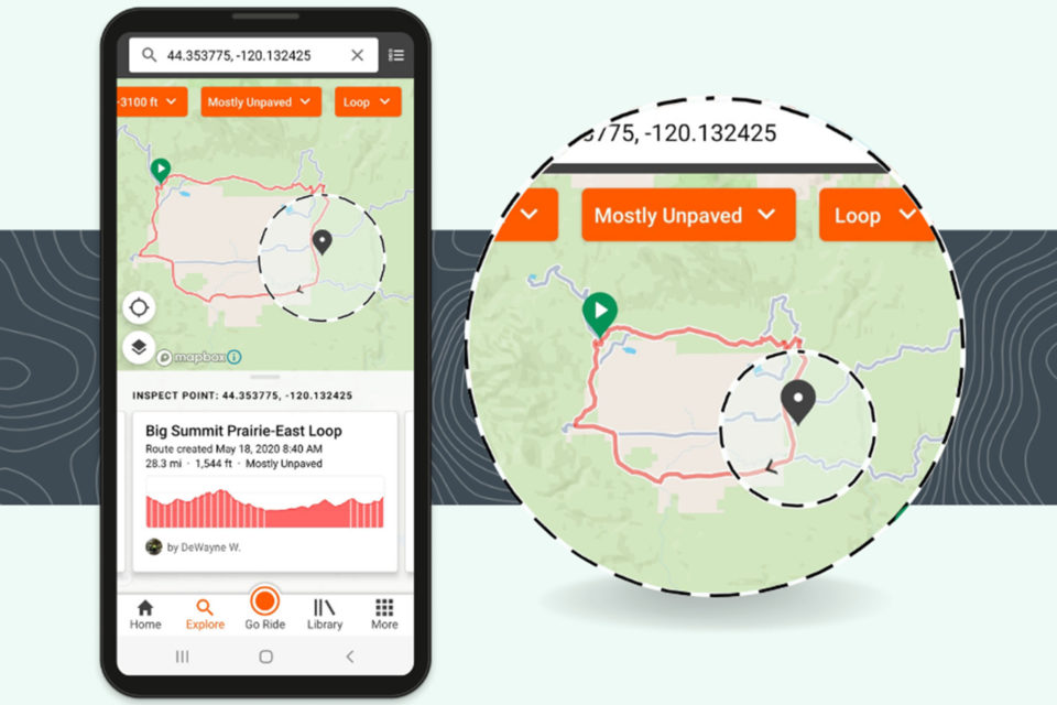 New Inspect Tool from Ride with GPS