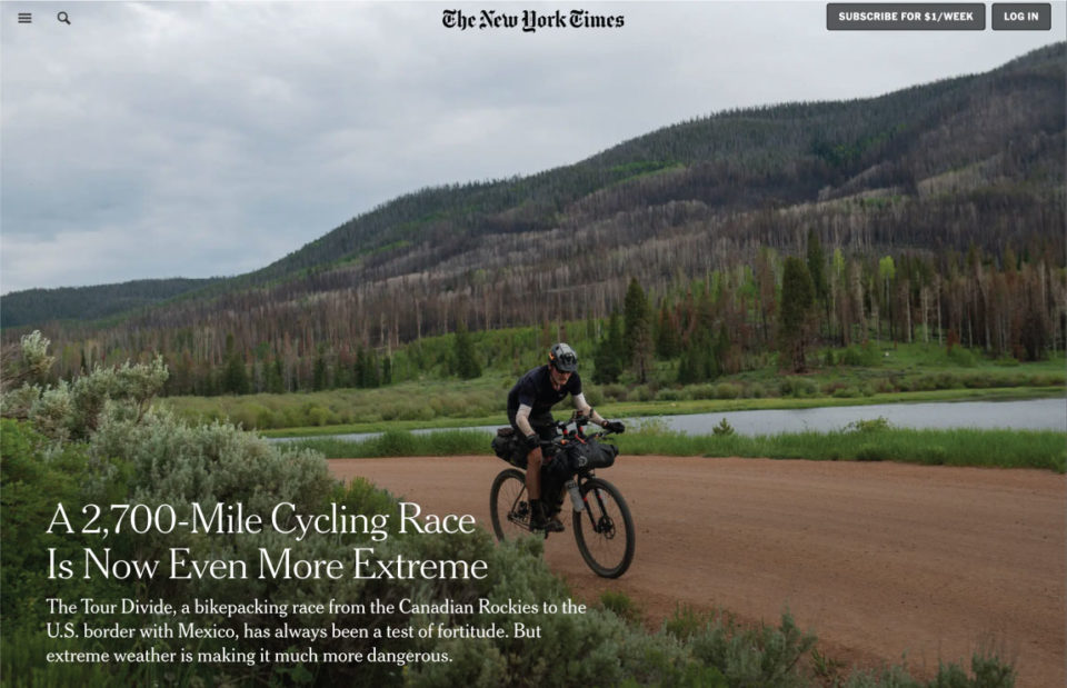 Tour Divide New York Times