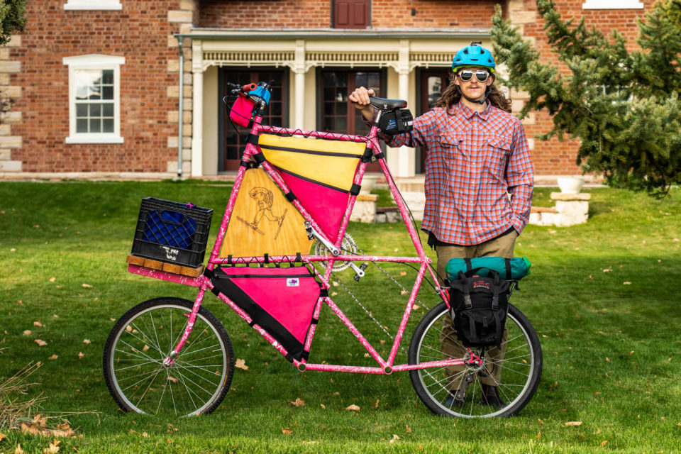 Fischer Olpin’s Adventure Tall Bike and Fish-Ski Designs Bags