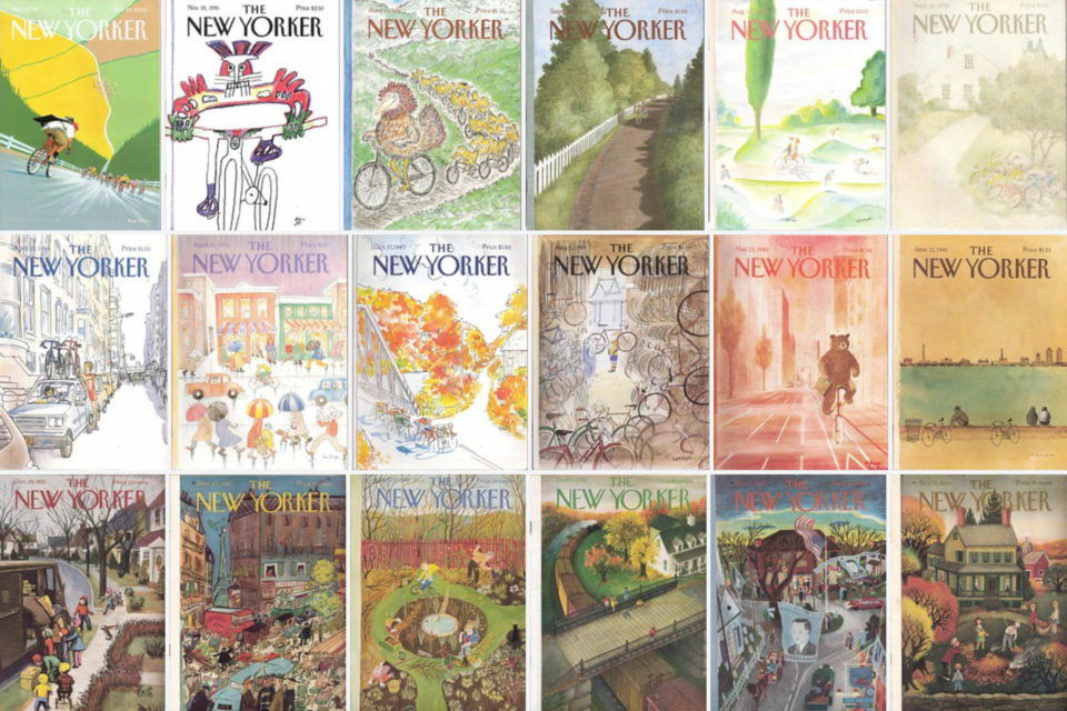 Richard Sachs’ Bicycle-themed New Yorker Cover Collection