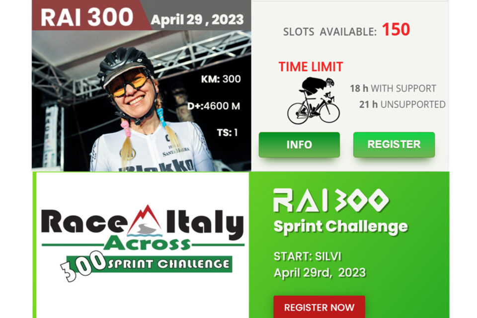 Race Across Italy (RAI300) 2023