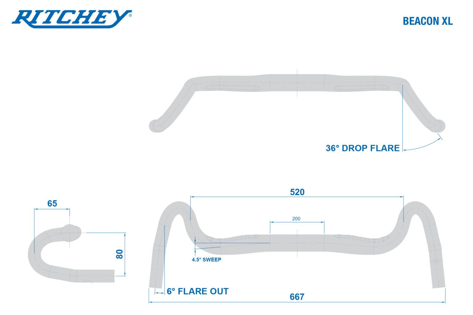 Ritchey Beacon XL Handlebar: A Drop Bar for Mountain Bikers ...