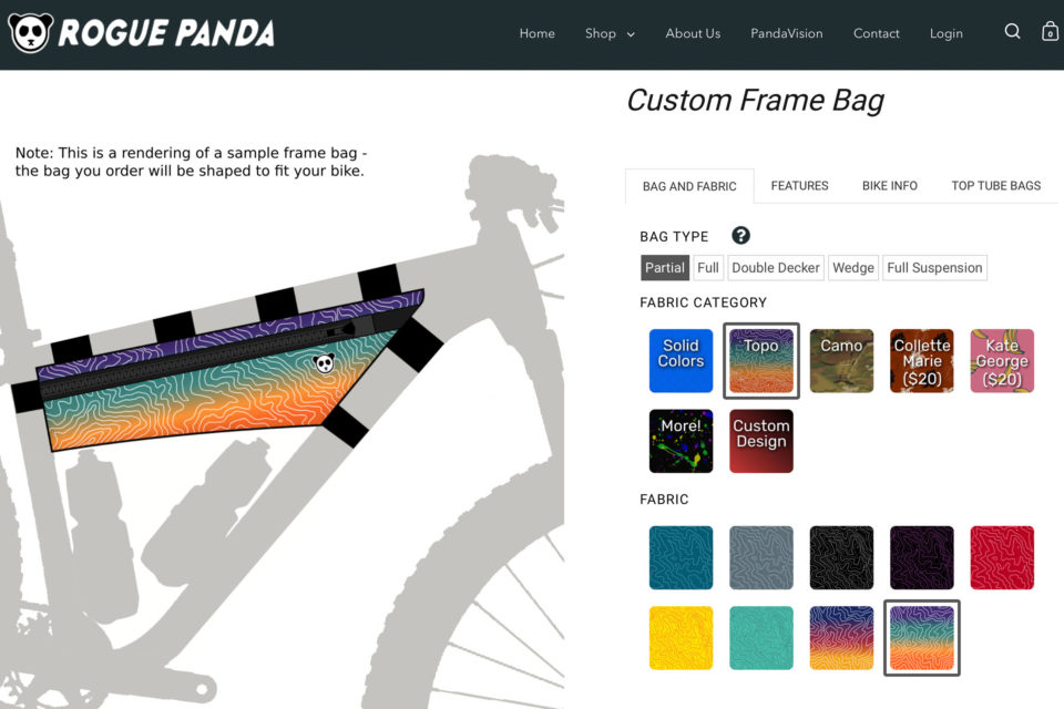 Rogue Panda’s New Custom Frame Bag Visualizer