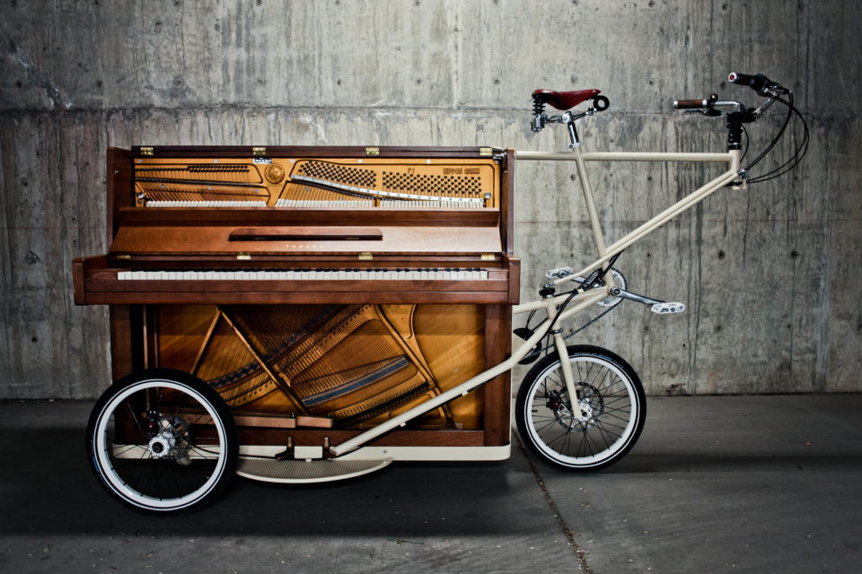 Eric Rich is Pedaling his Pianobike Across Europe